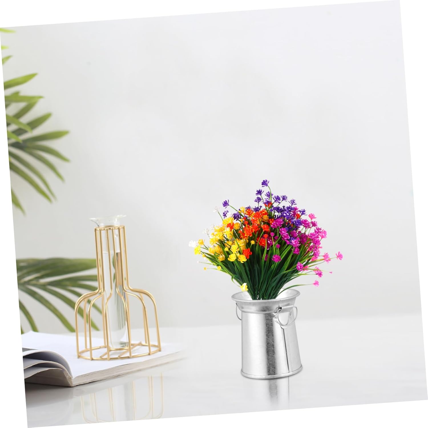 3pcs Rustic Flower Planter Iron Art Vase for Garden Decor