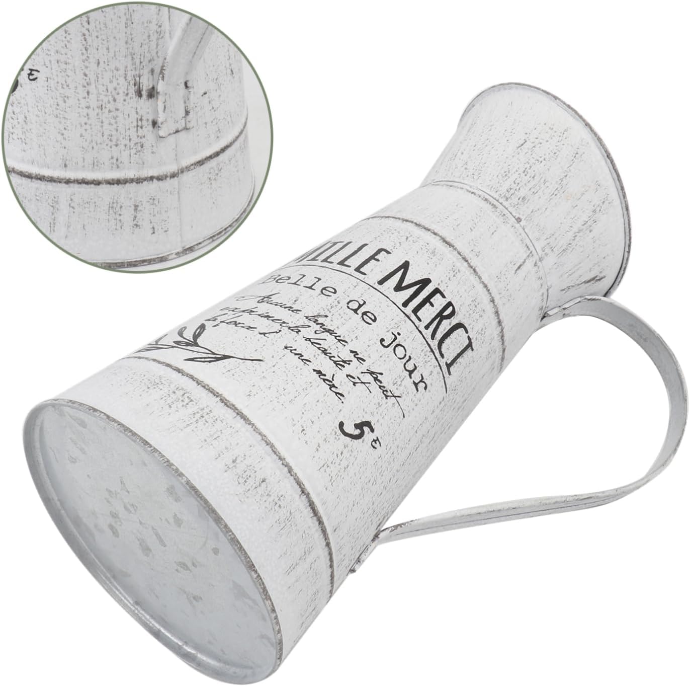 Retro Iron Kettle Vase for Home and Garden Decor
