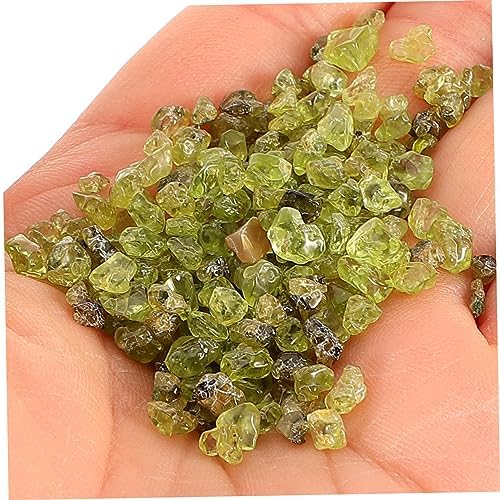 BESPORTBLE Natural Olivine Raw Stones for Aquarium and Terrarium Decor