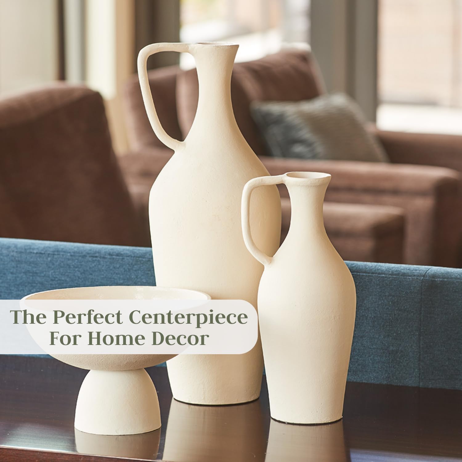 CG Hunter Crme Pitcher Vintage Style Decorative Vase 1