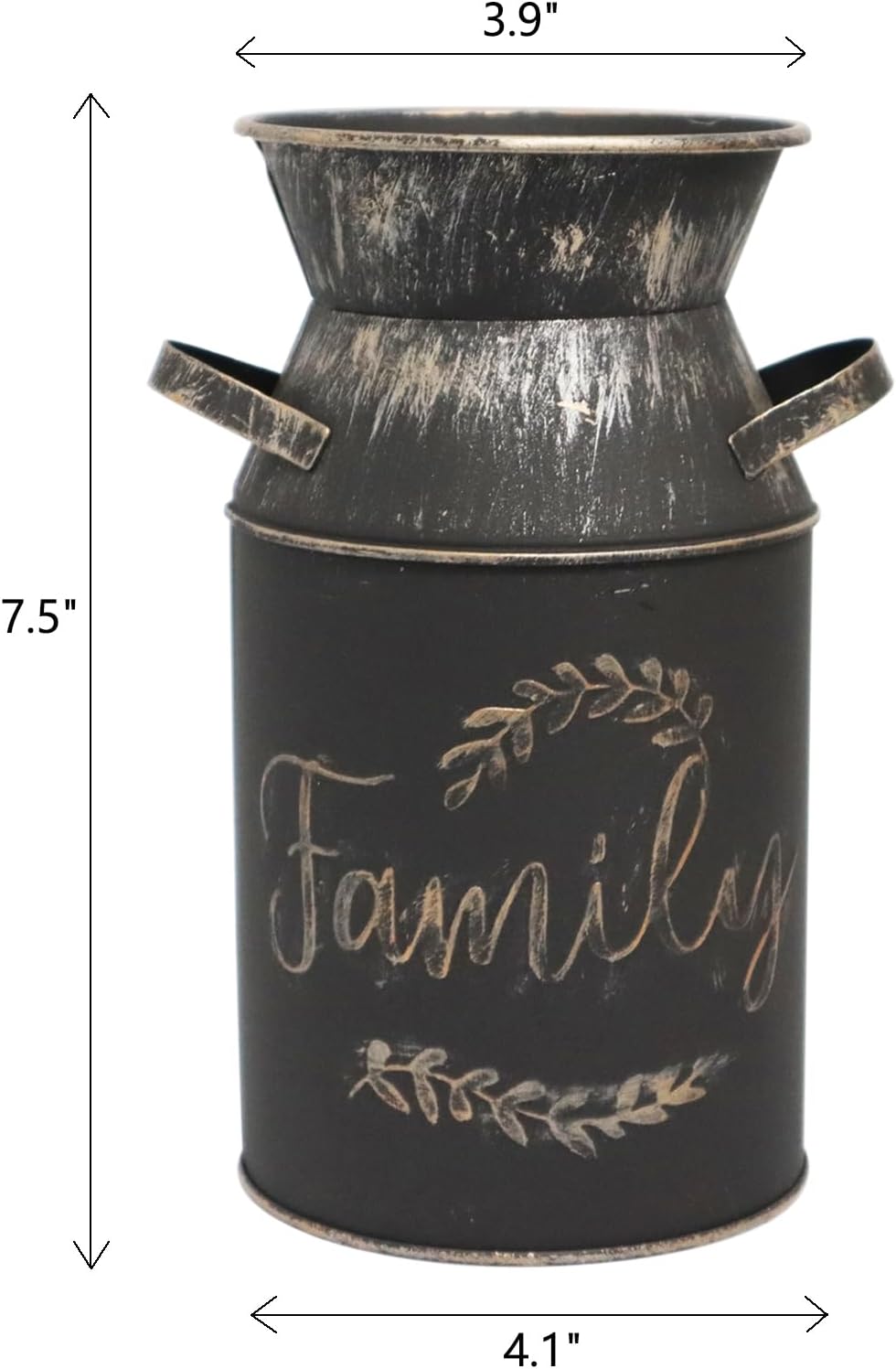 Fauevav Galvanized Milk Can Greeting Vase 75 Inch