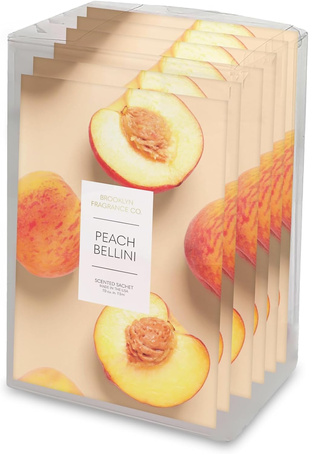 Brooklyn Fragrance Co Peach Bellini Sachets 6-Pack