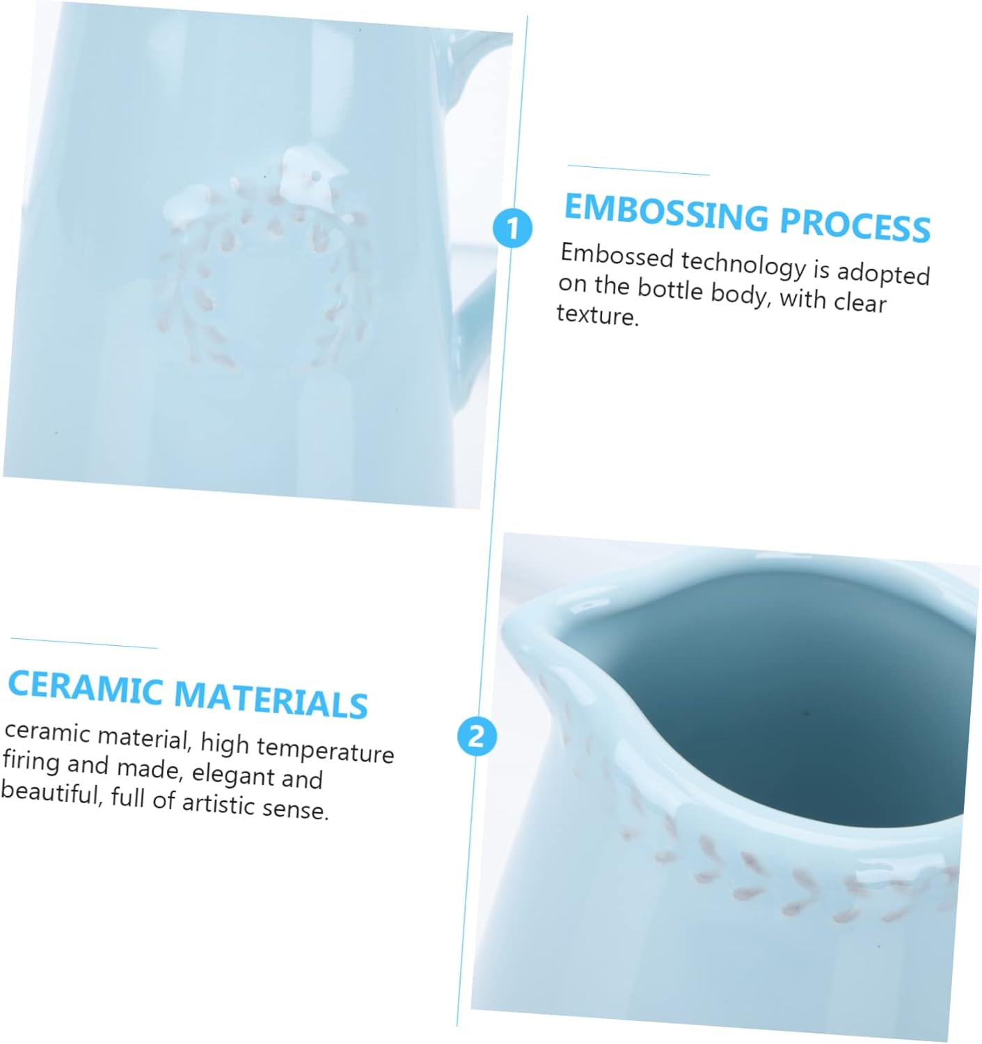 Elegant Blue Flower Vase for Home Decor
