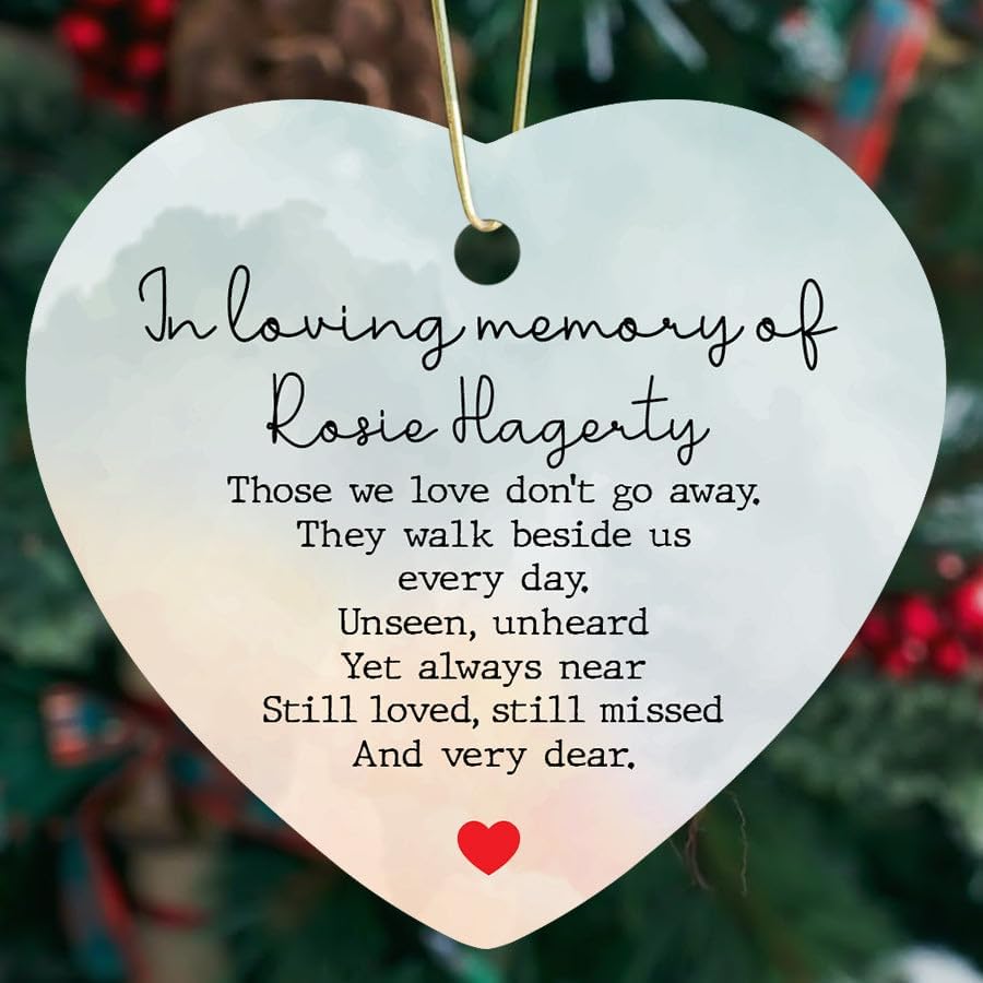 In Loving Memory Ornament - Memorial Gift for Passed Loved Ones
