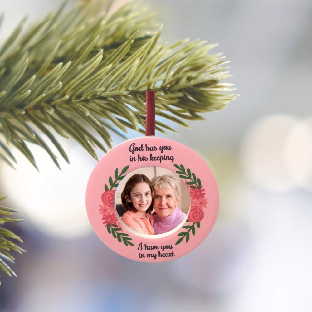 Memorial Christmas Ornament with Photo Holder
