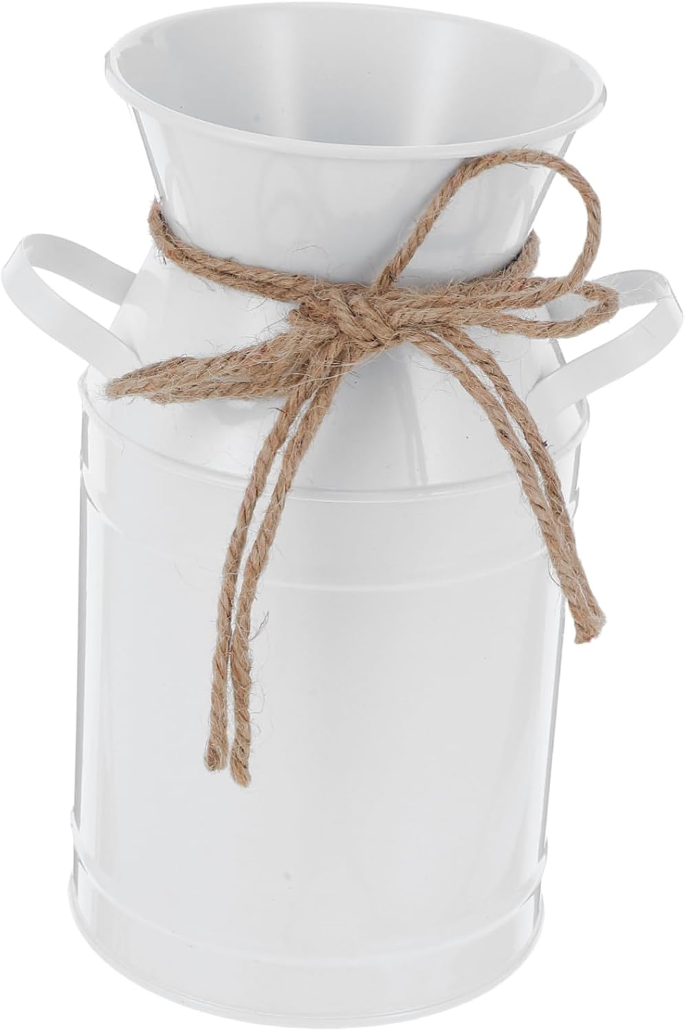 Vintage Metal Vase with Handle for Home Decor