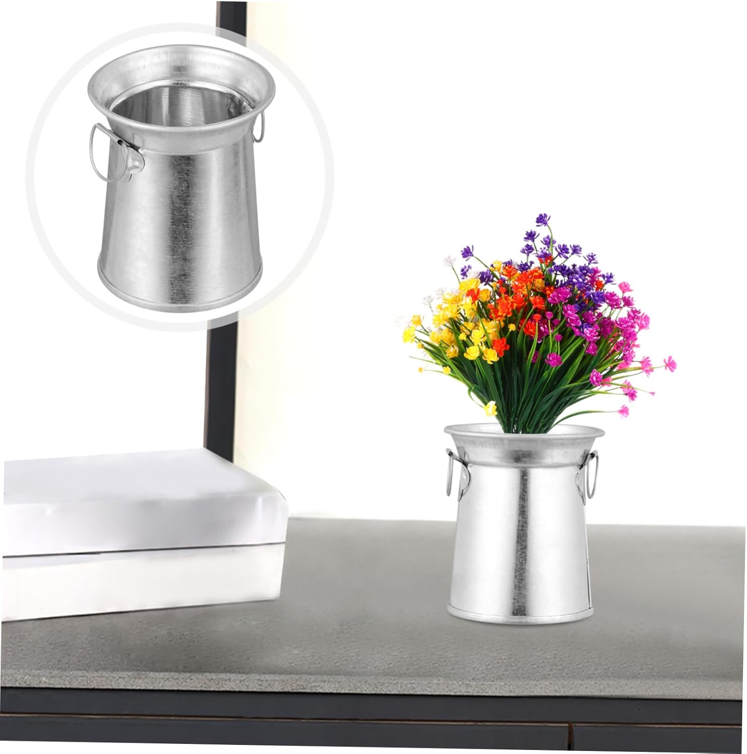 3pcs Iron Art Flower Pot Bucket Planter for Garden