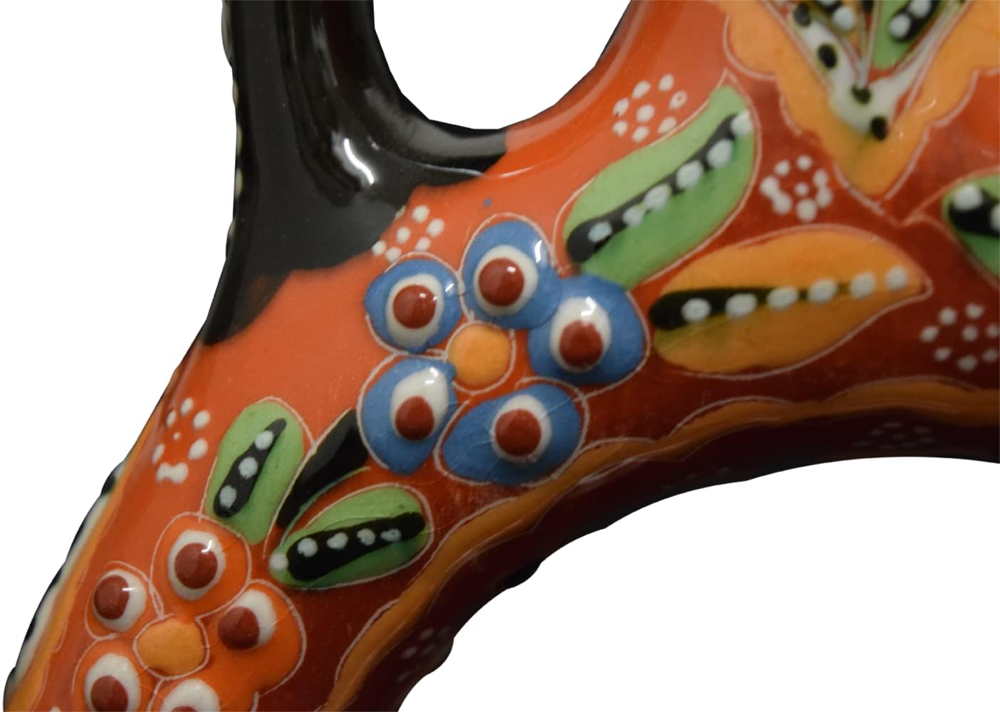 EliPOT Large Hittite Ceramic Vase Red Orange