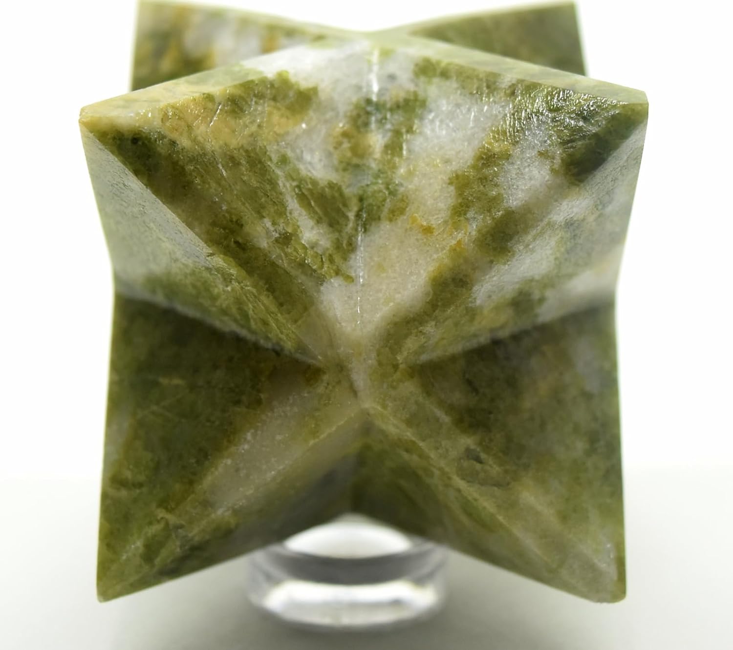 25 Inch Green Vesuvianite 8 Point Star Crystal