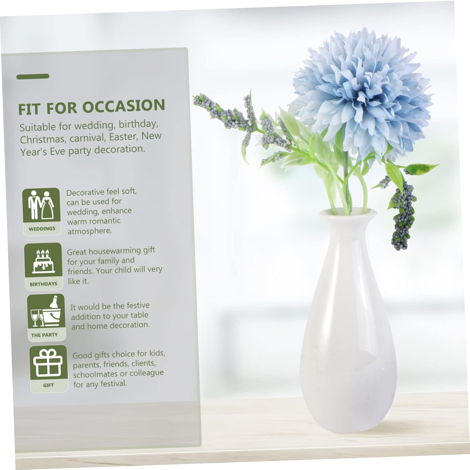 Cabilock Ceramic Vase Small Decorative Vase for Home