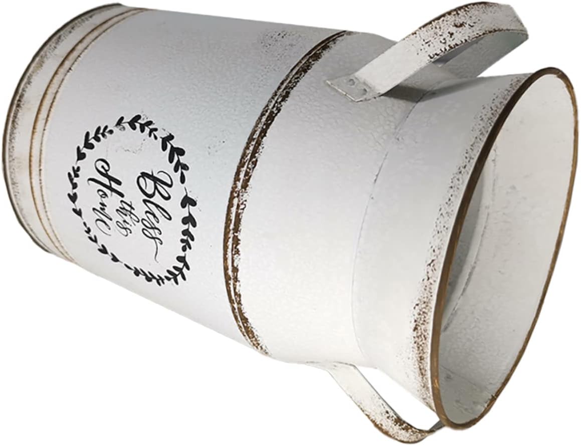 Vintage European Milk Can Flower Pot Set for Home Decor