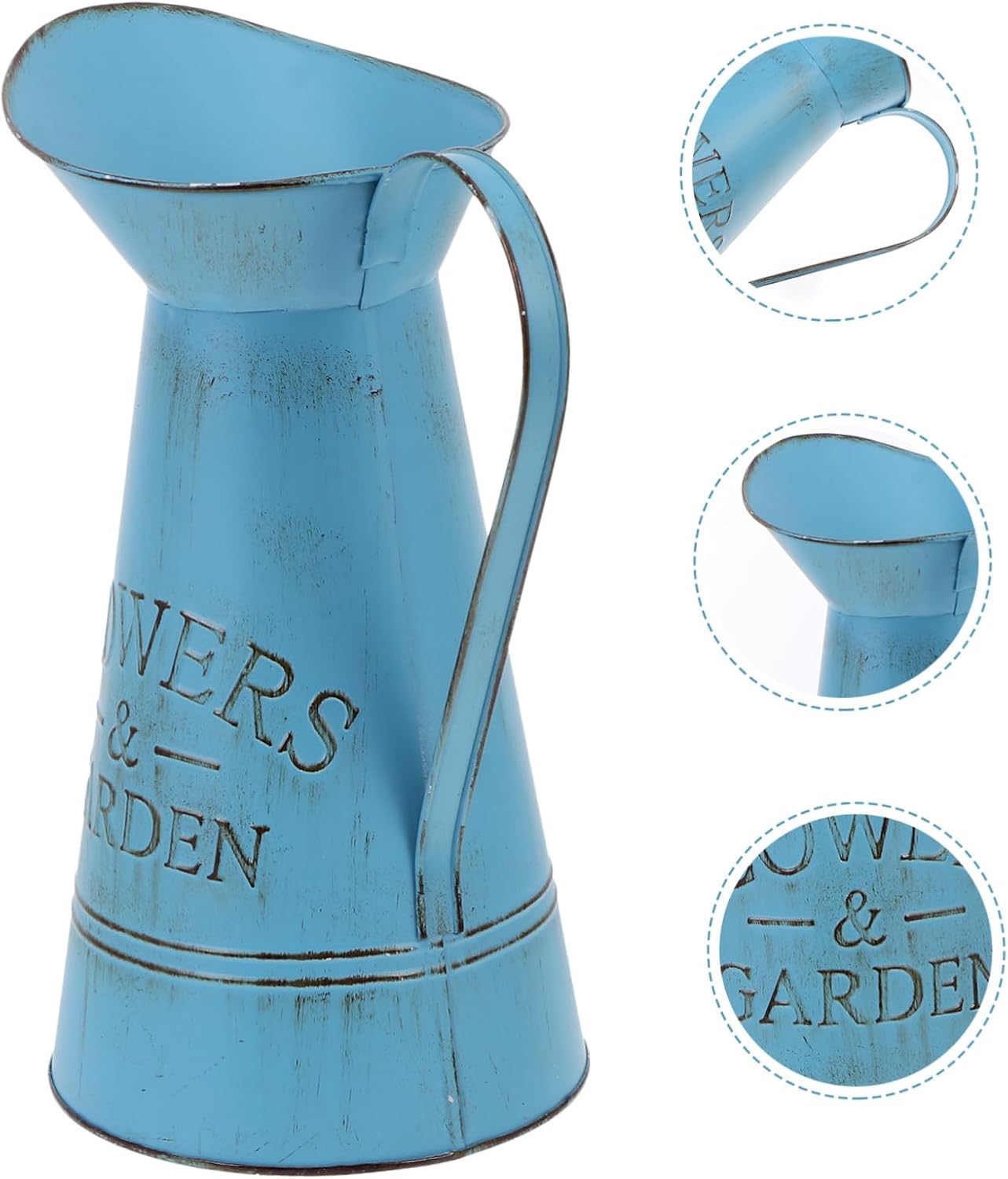 Yardwe Antique Flower Vase for Home Office Decor