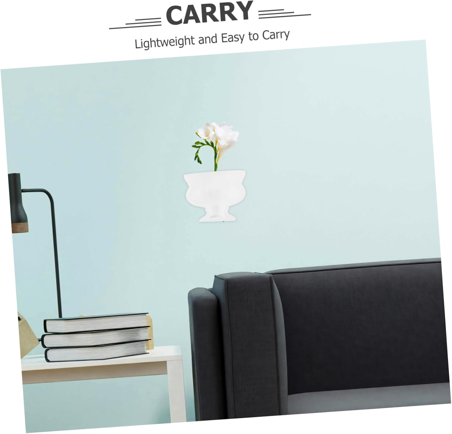 Vintage Half Vase Planter Decorative Flower Vase for Home Decor Retro Pitcher Wide Mouth Decor