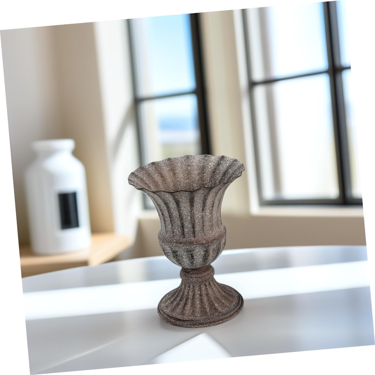 Vintage Metal Flower Vase for Home Decor and Wedding Centerpieces