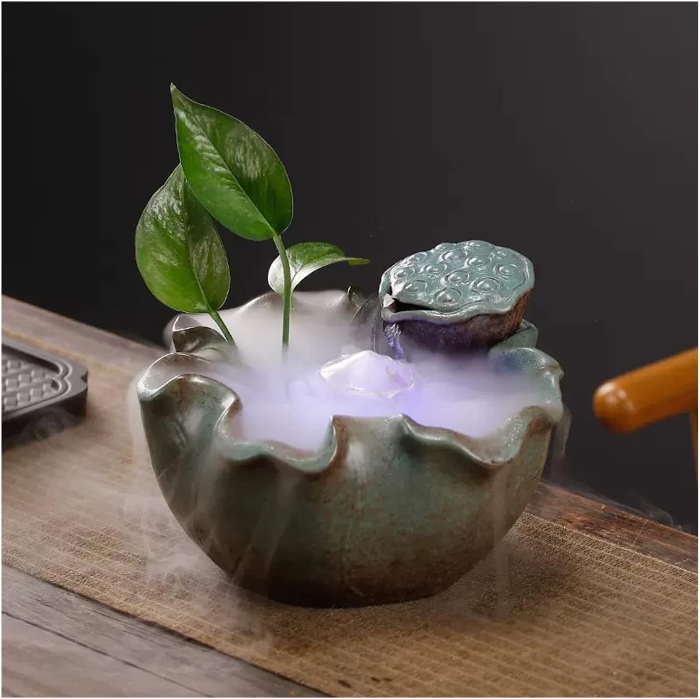 Elegant Desktop Water Fountain with Water Mist