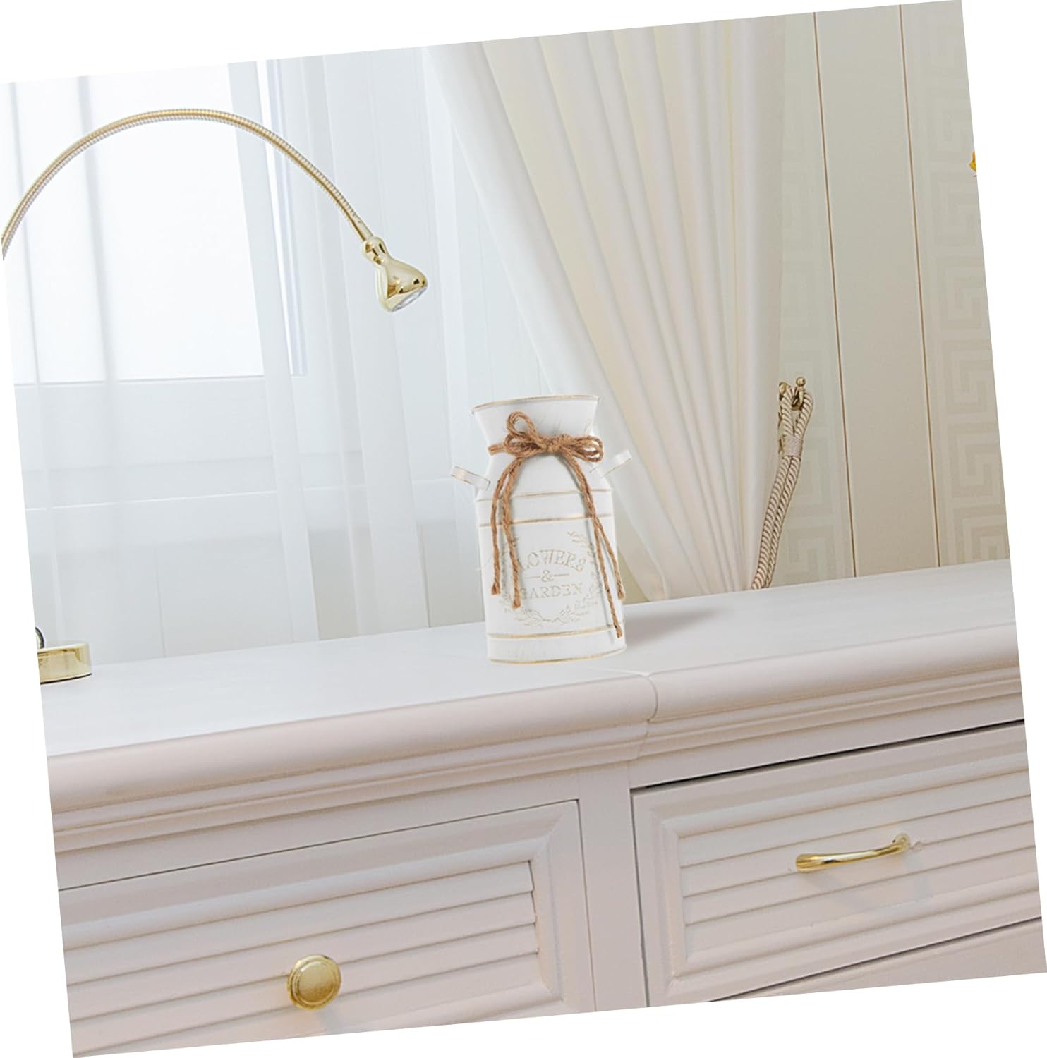 Vintage Milk Jug Flower Vase for Home Decor