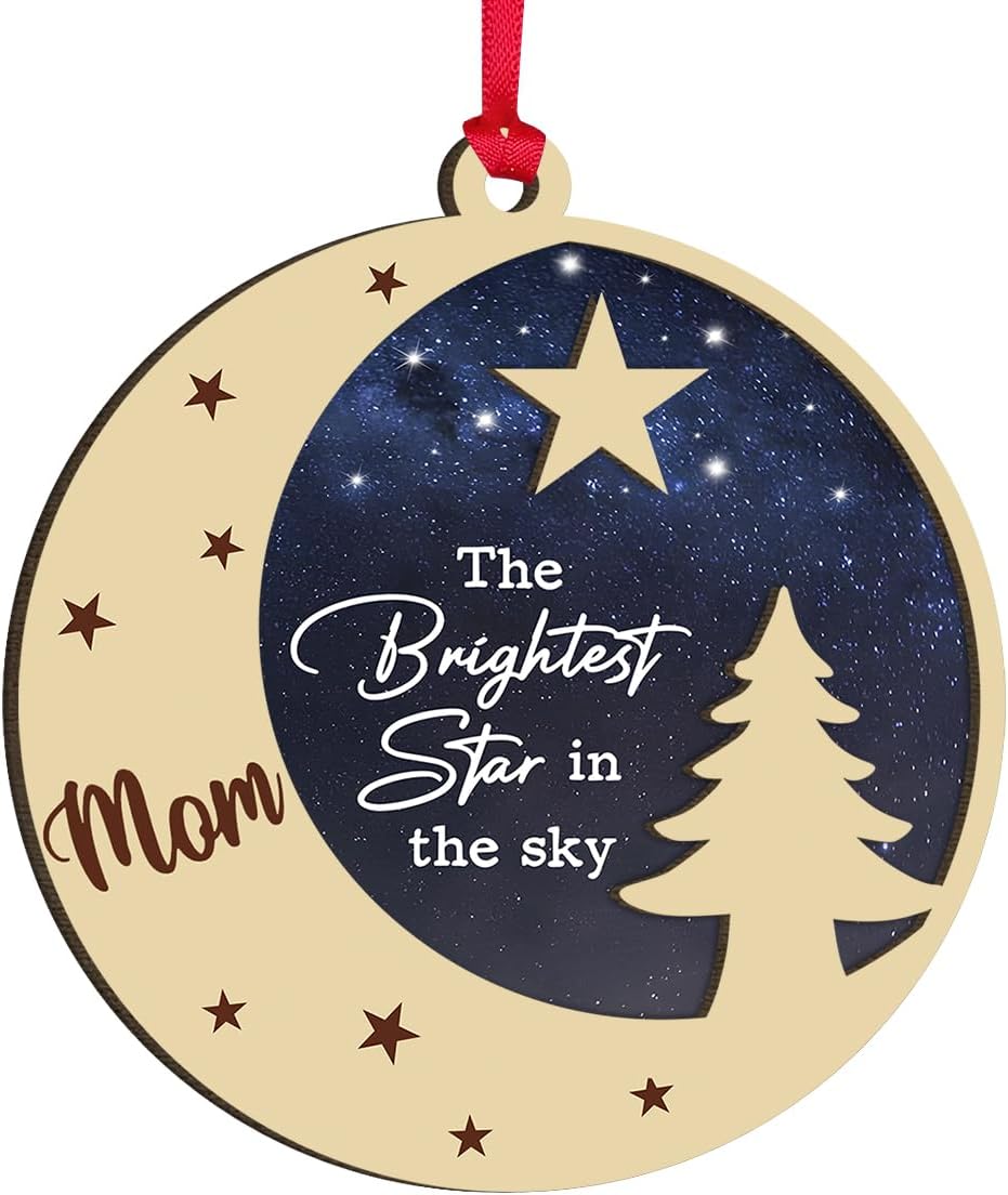 Mom in Heaven Memorial Christmas Ornament 2024