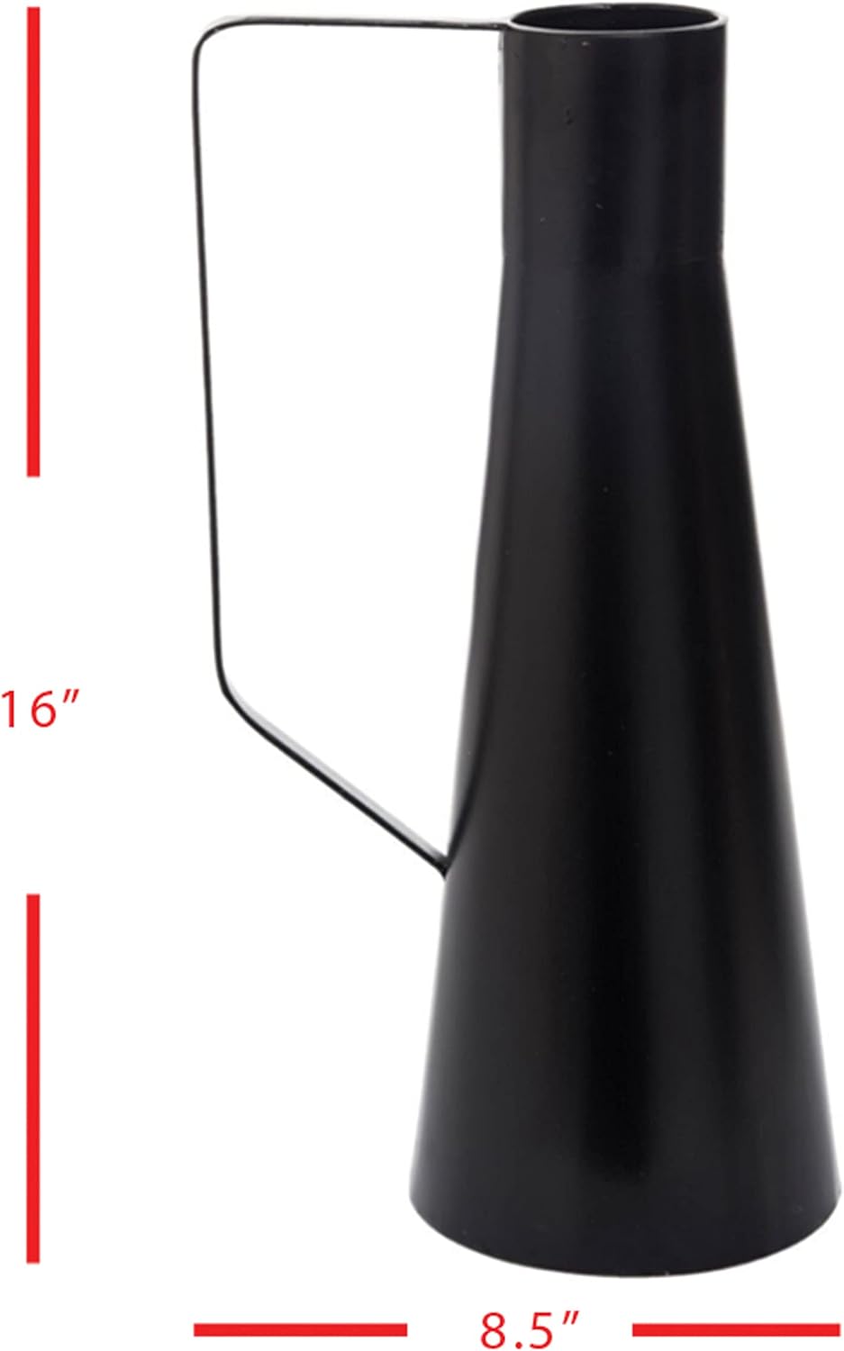 Foreside Black Modern Metal Decorative Vase