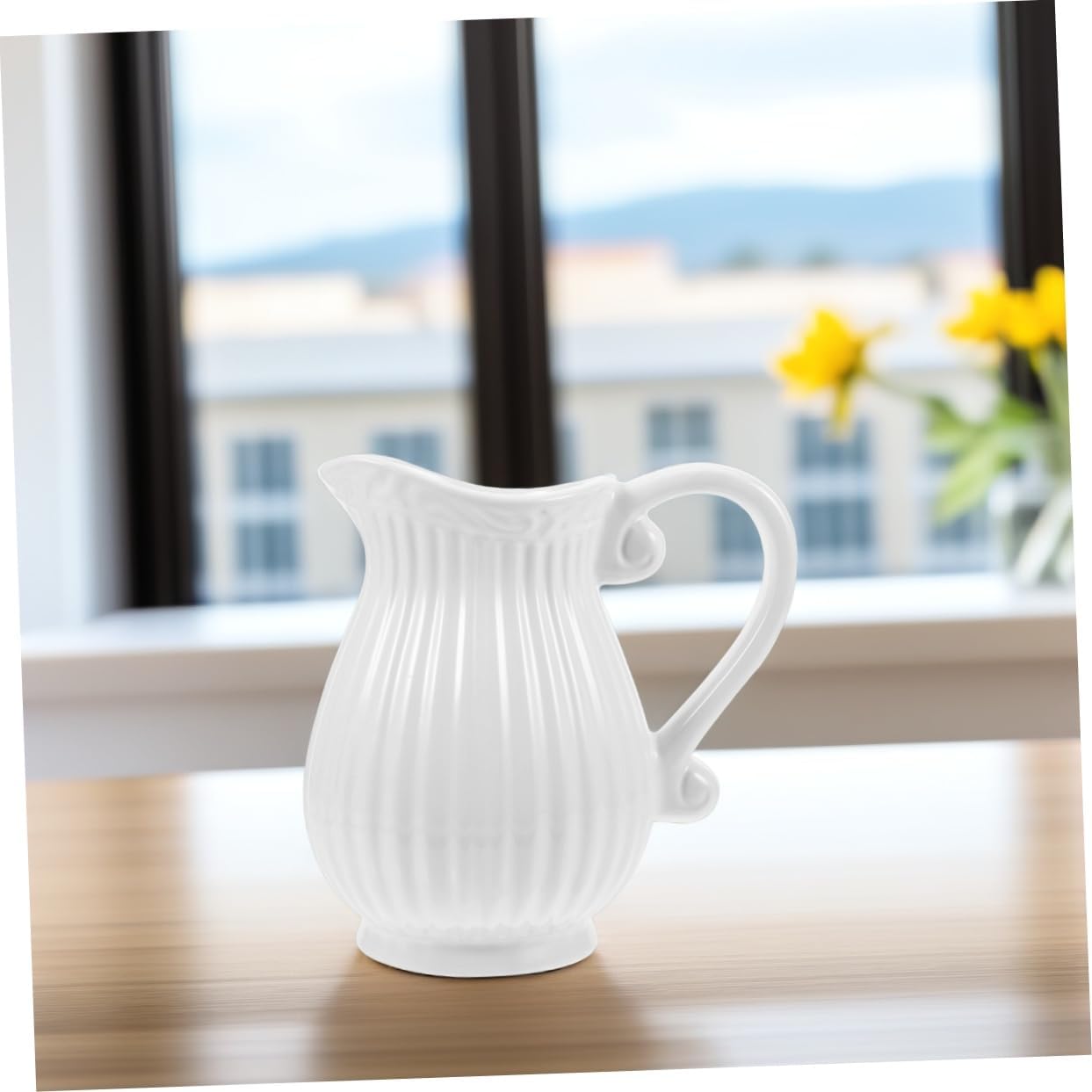 STOBAZA Ceramic Pitcher Vase for Home Decor 1