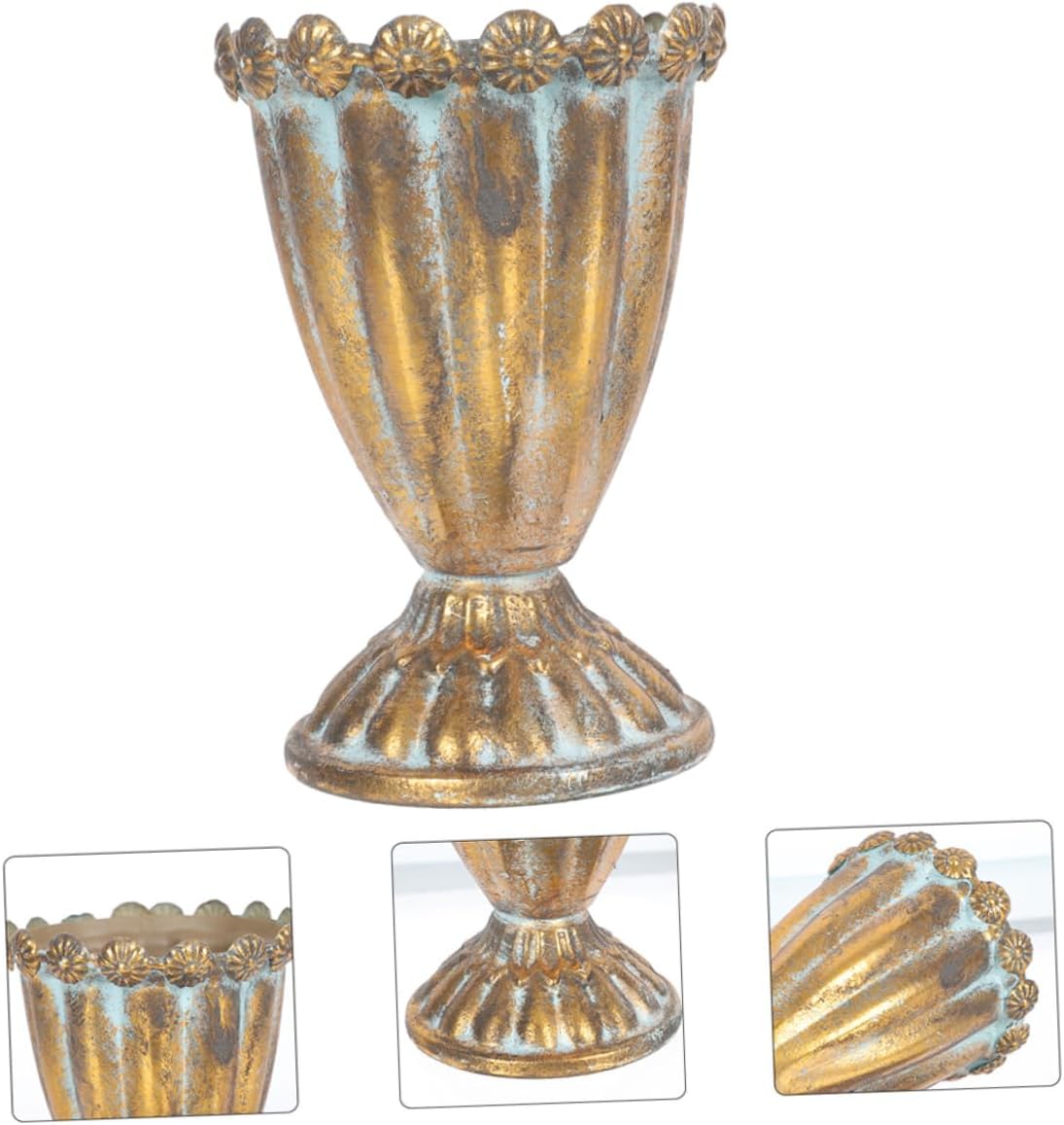 STOBAZA Large Trophy Vase Decorative Iron Flower Pot