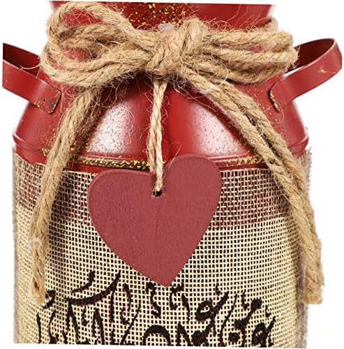 Rustic Vintage Iron Flower Bucket Pot Dried Flower Container