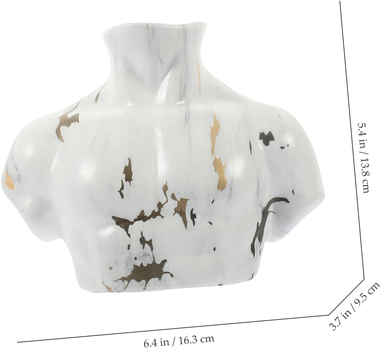 Ceramic Marble Flower Vase for Modern Home Decor