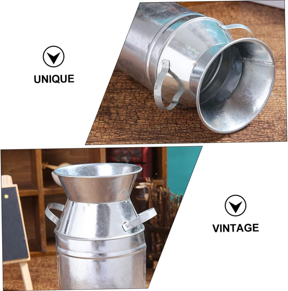 STOBAZA 2pcs Vintage Iron Flower Bucket with Twine for Home Decor and Garden