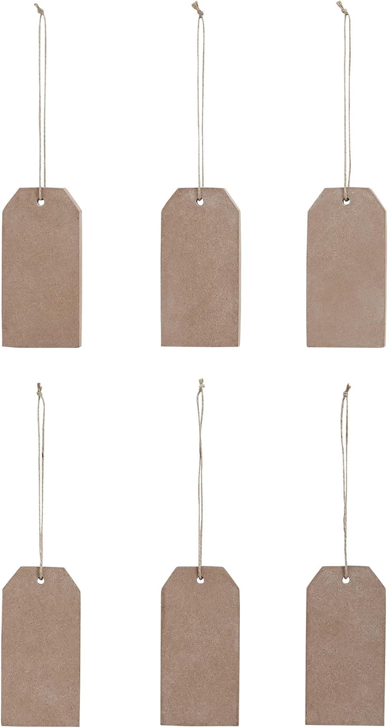 VHC Brands Patriotic Americana MDF Tag Ornaments 6 Pack