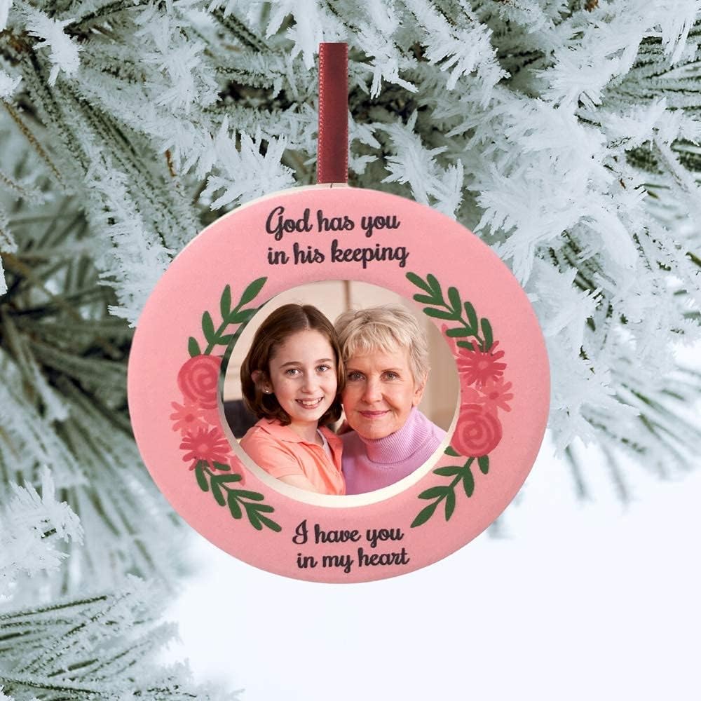 Memorial Christmas Ornament with Photo Holder
