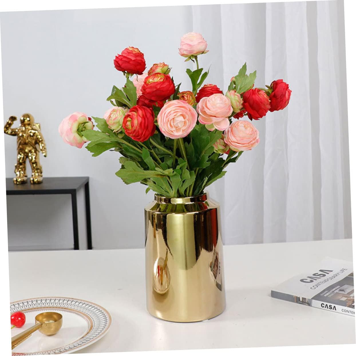 STOBAZA Simple Ceramic Flower Vase for Home Decor