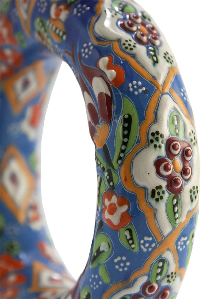 EliPOT Ceramic Vase Large Hittite Style Blue