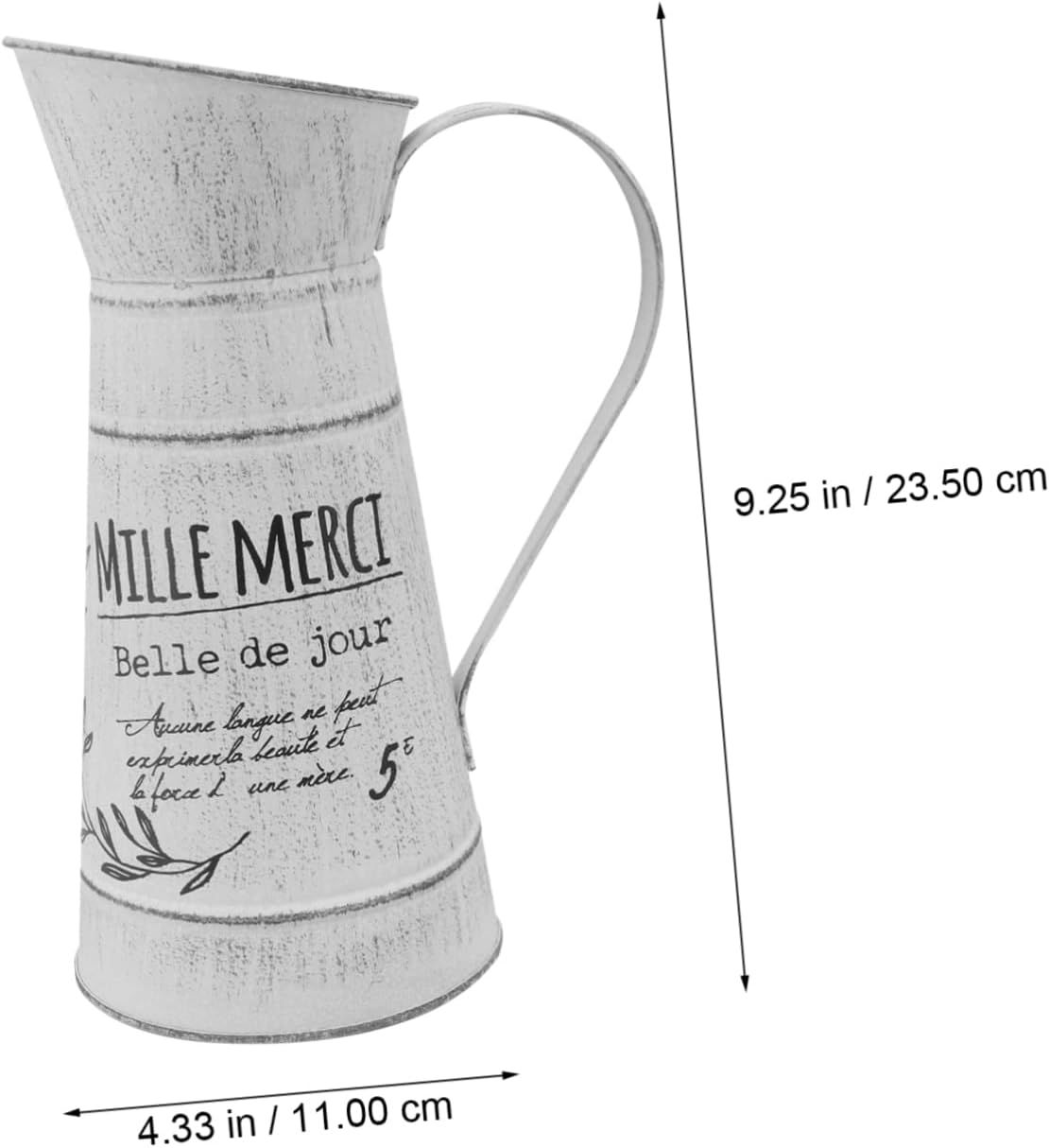 Retro Iron Kettle Vase for Home and Garden Decor