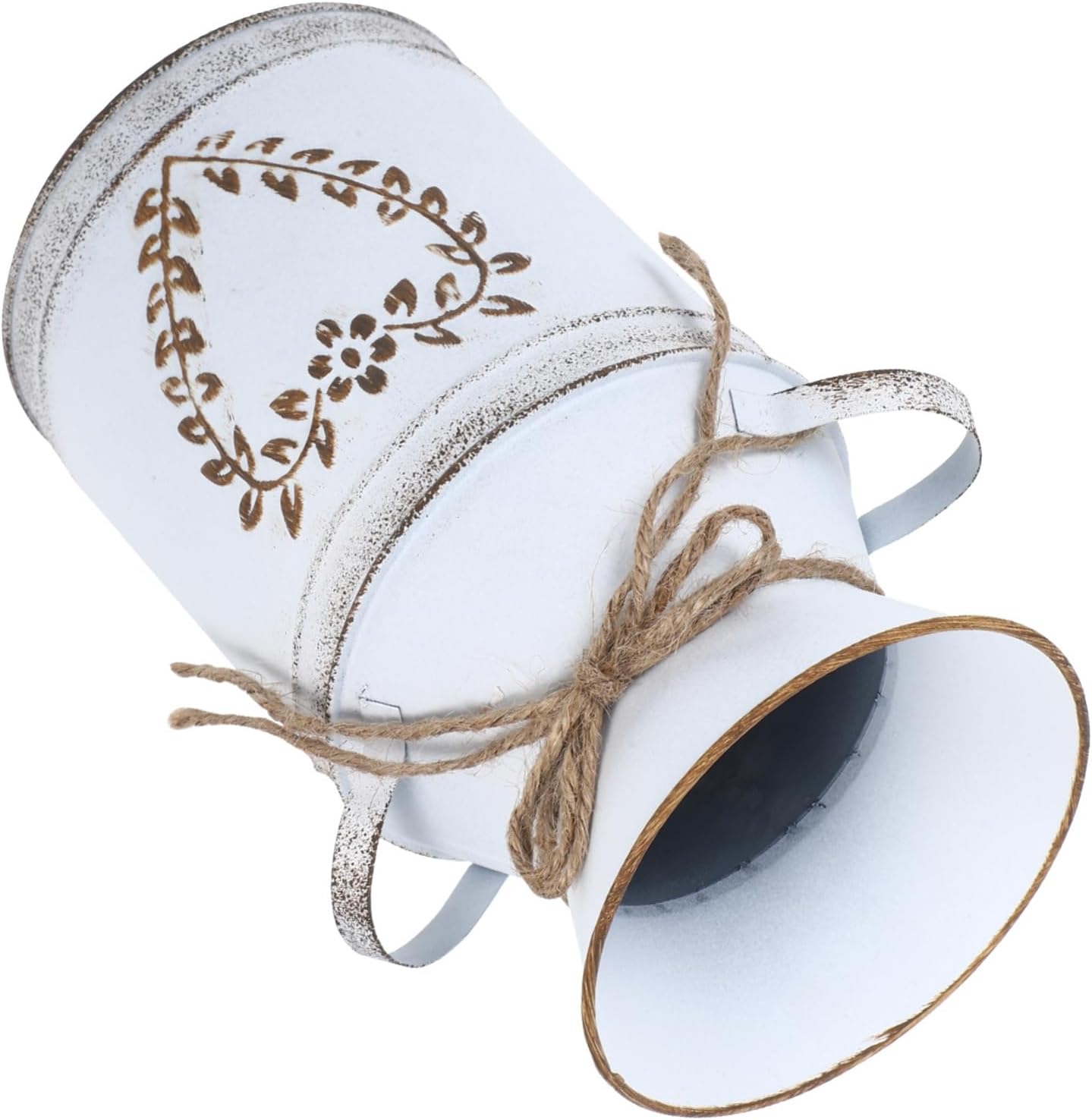 STOBAZA 3pcs Vintage Flower Vase with Leaf Design