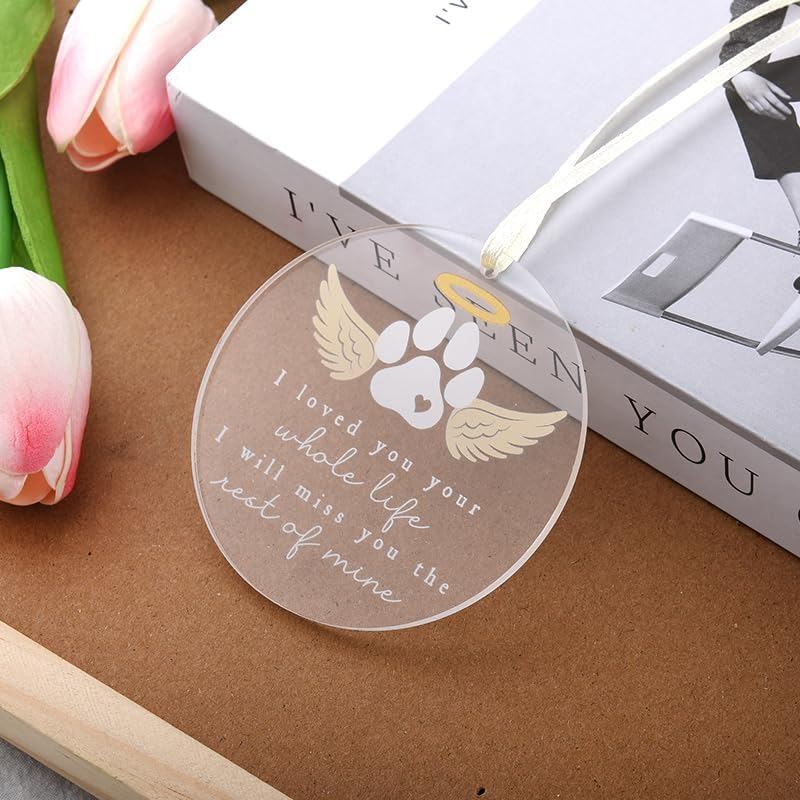Dog Memorial Ornament for Loss of Pet Passing Away