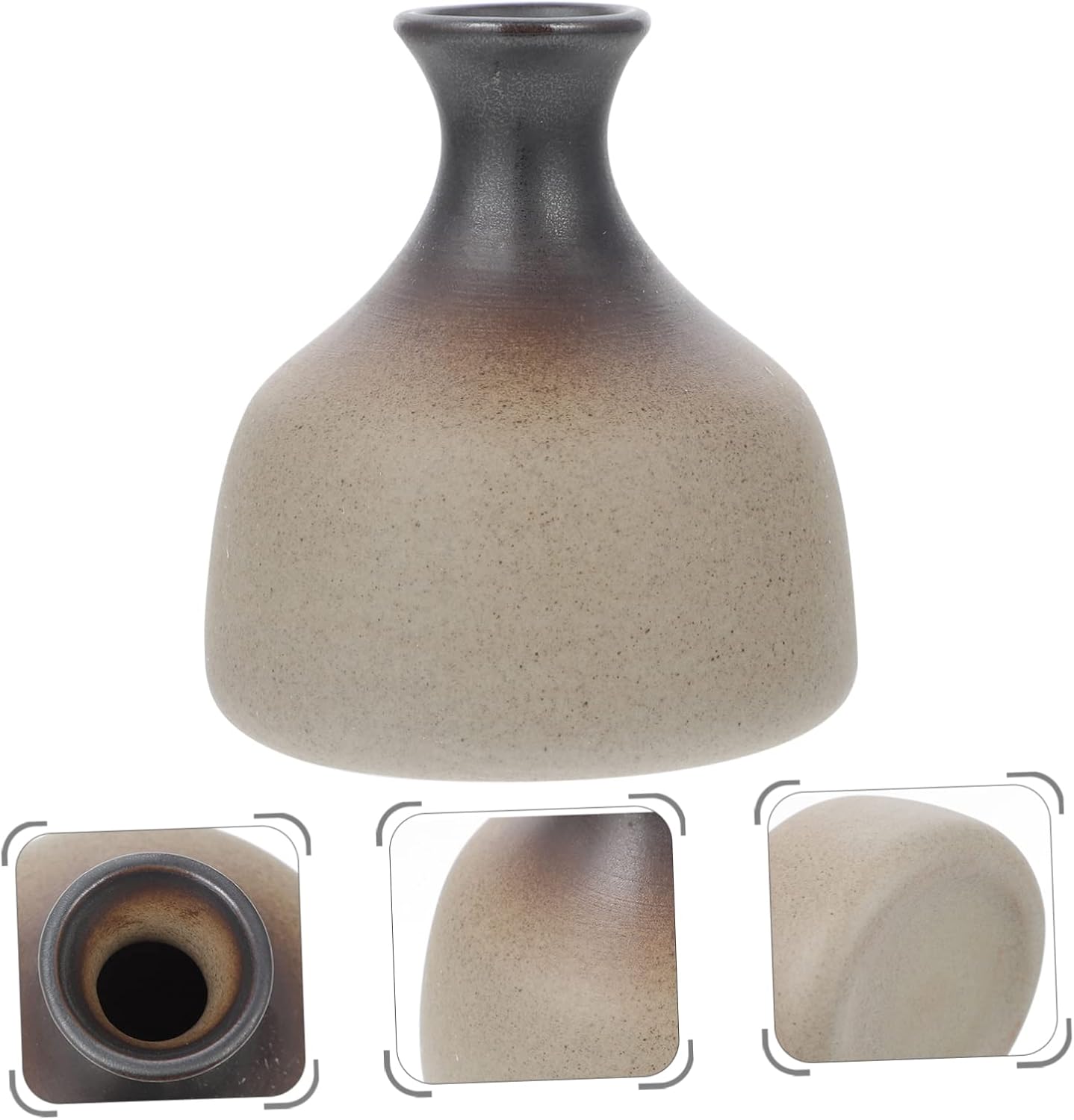 Stobaza Mini Flower Vase Retro Ceramic Design for Home Office and Special Occasions