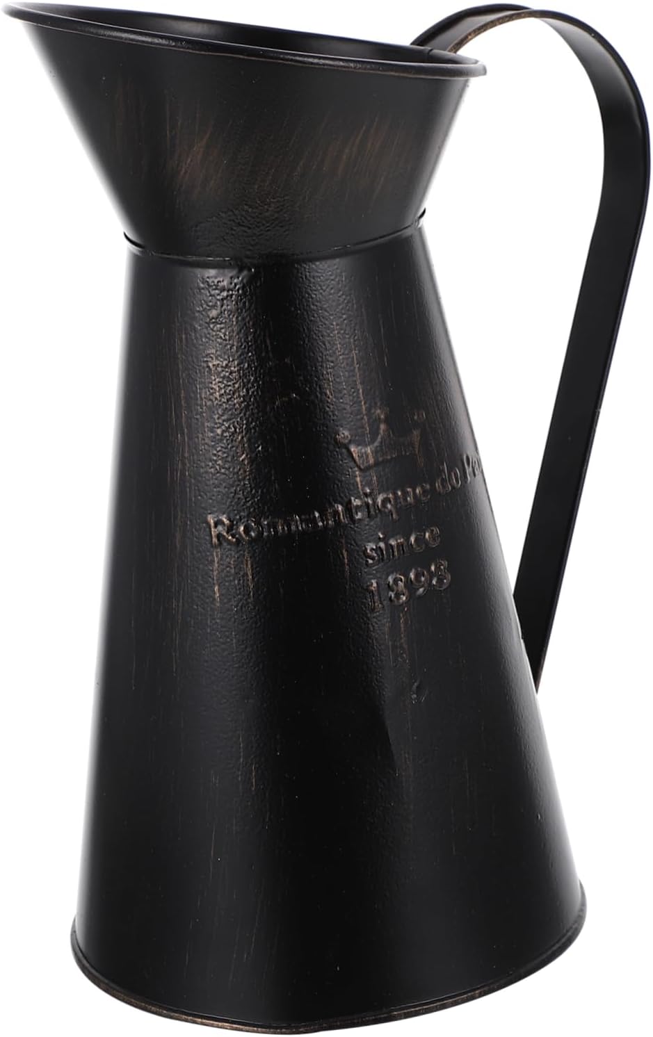 Floral Arrangement Bucket Rustic Chic Metal Vase for Home Decor