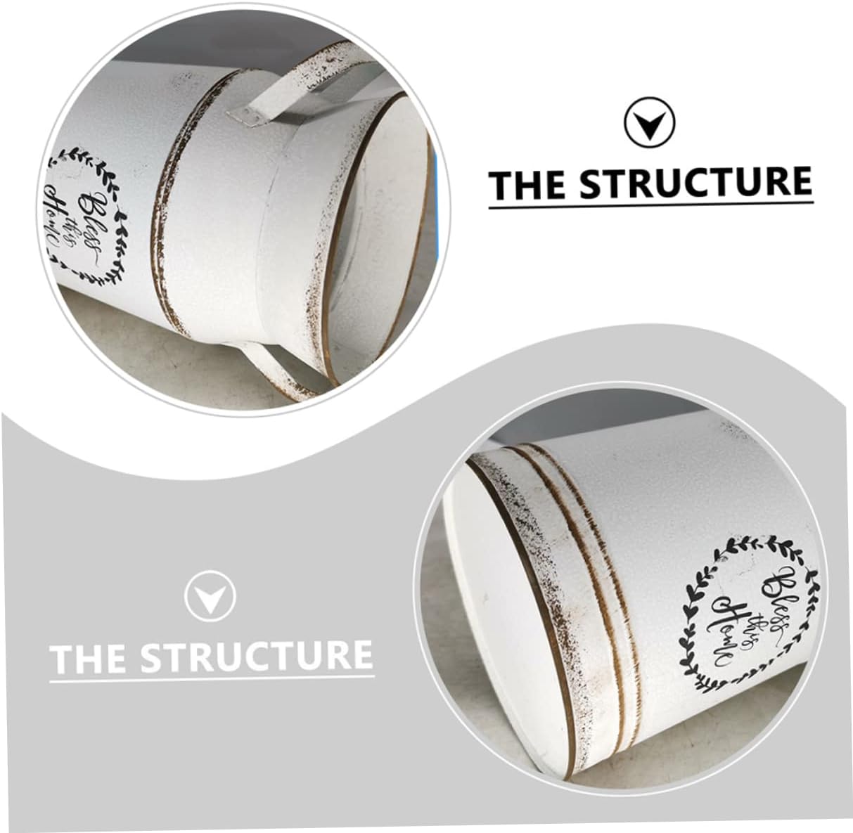 Vintage European Milk Can Flower Pot Set for Home Decor