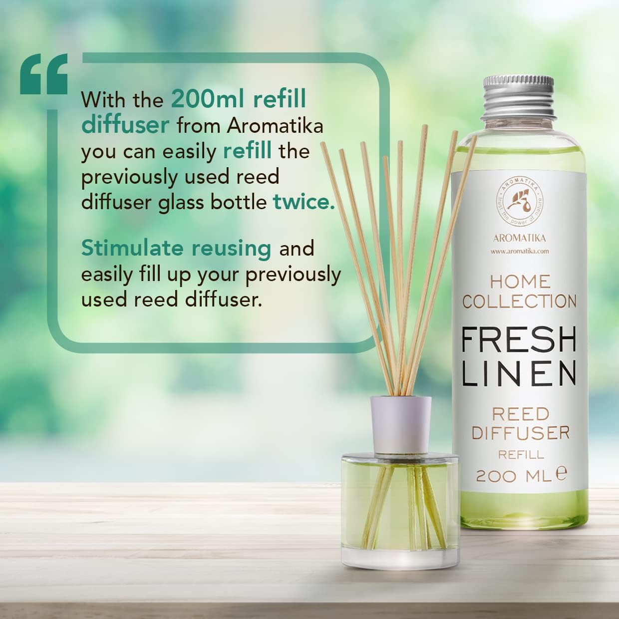 Fresh Linen Reed Diffuser Refill 68 Fl Oz
