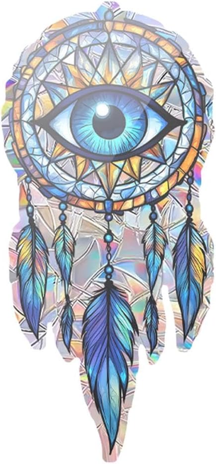 Fantasy Devil Eye Sun Catcher Colorful Stained Glass Decor