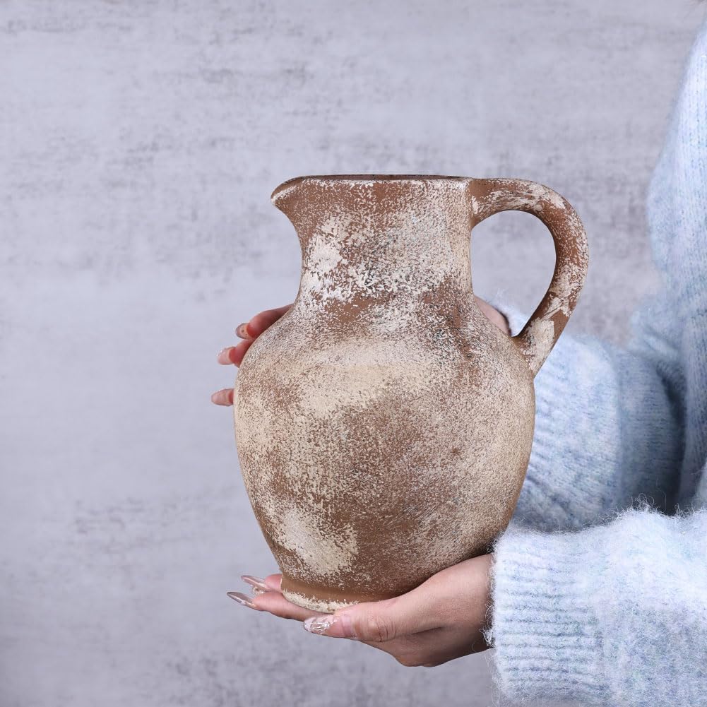 Rustic Farmhouse Ceramic Vase 81 Inch Tall