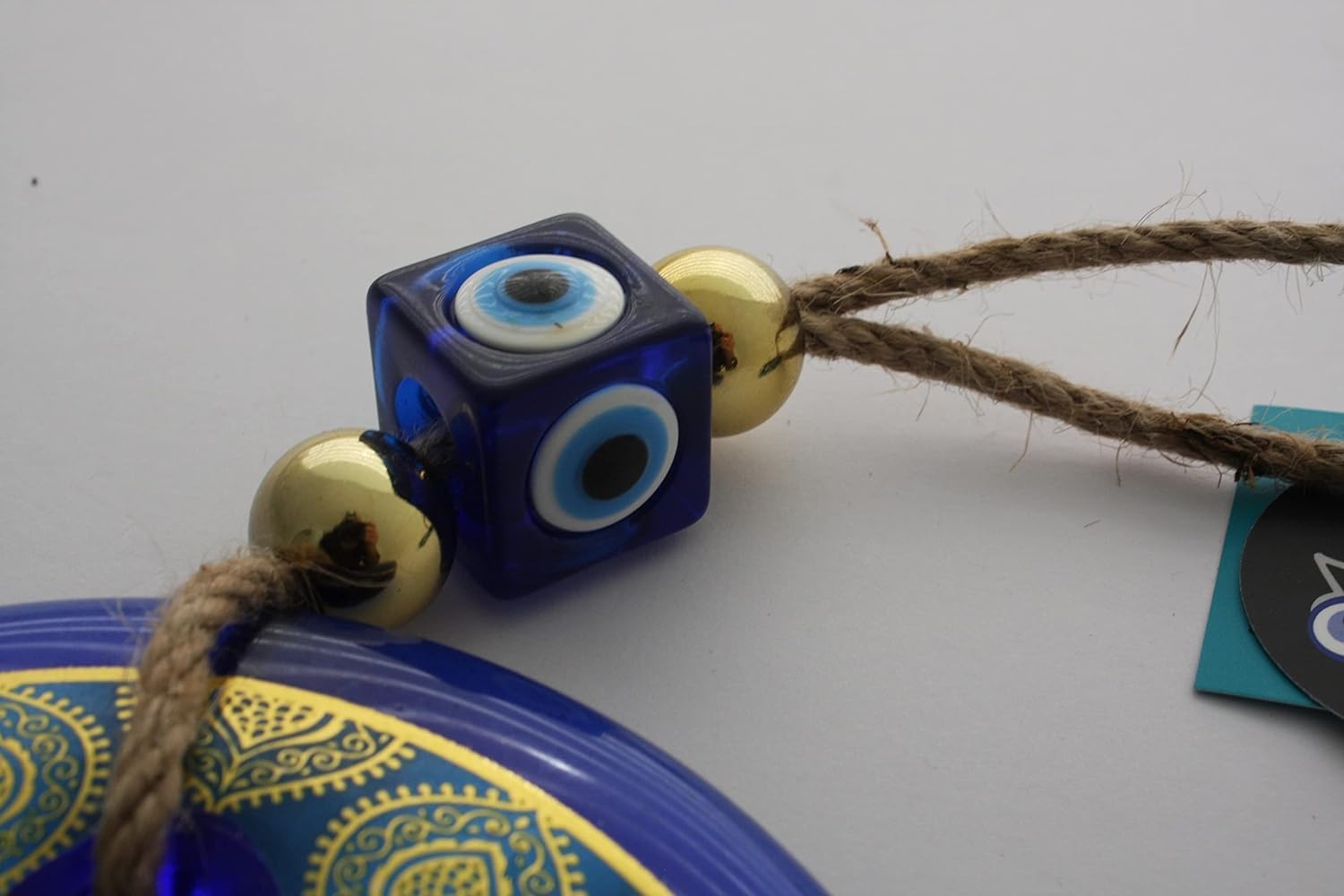 Nevfactory Evil Eye Wall Decor Blue Frame 511 Inch