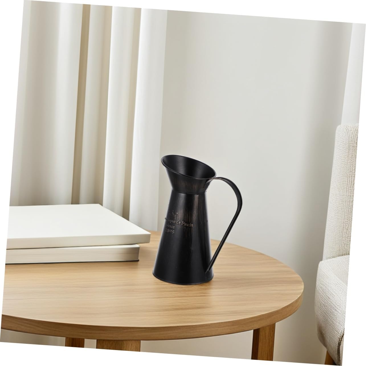 DOITOOL Rustic Shabby Chic Black Metal Vase