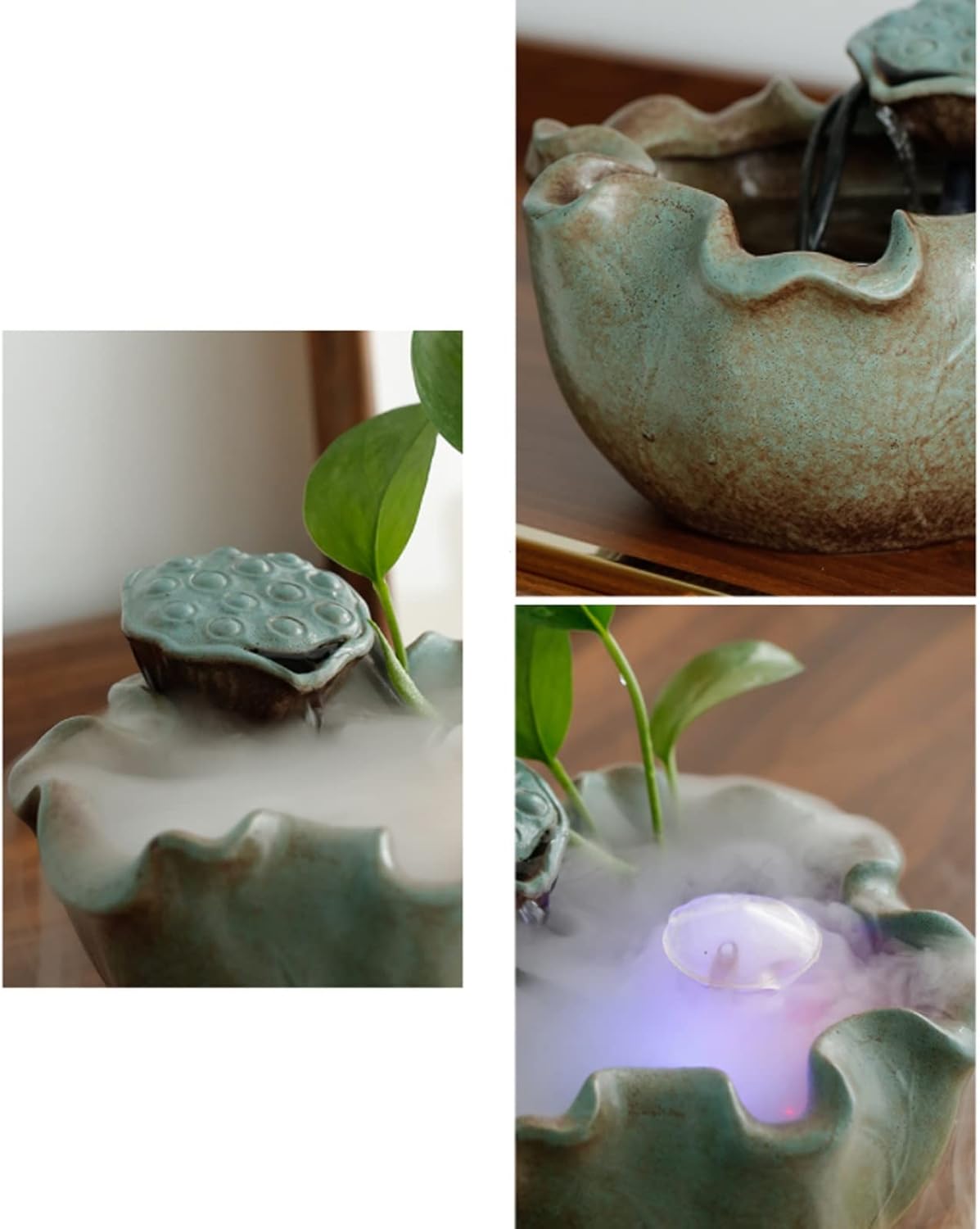 Elegant Desktop Water Fountain with Water Mist