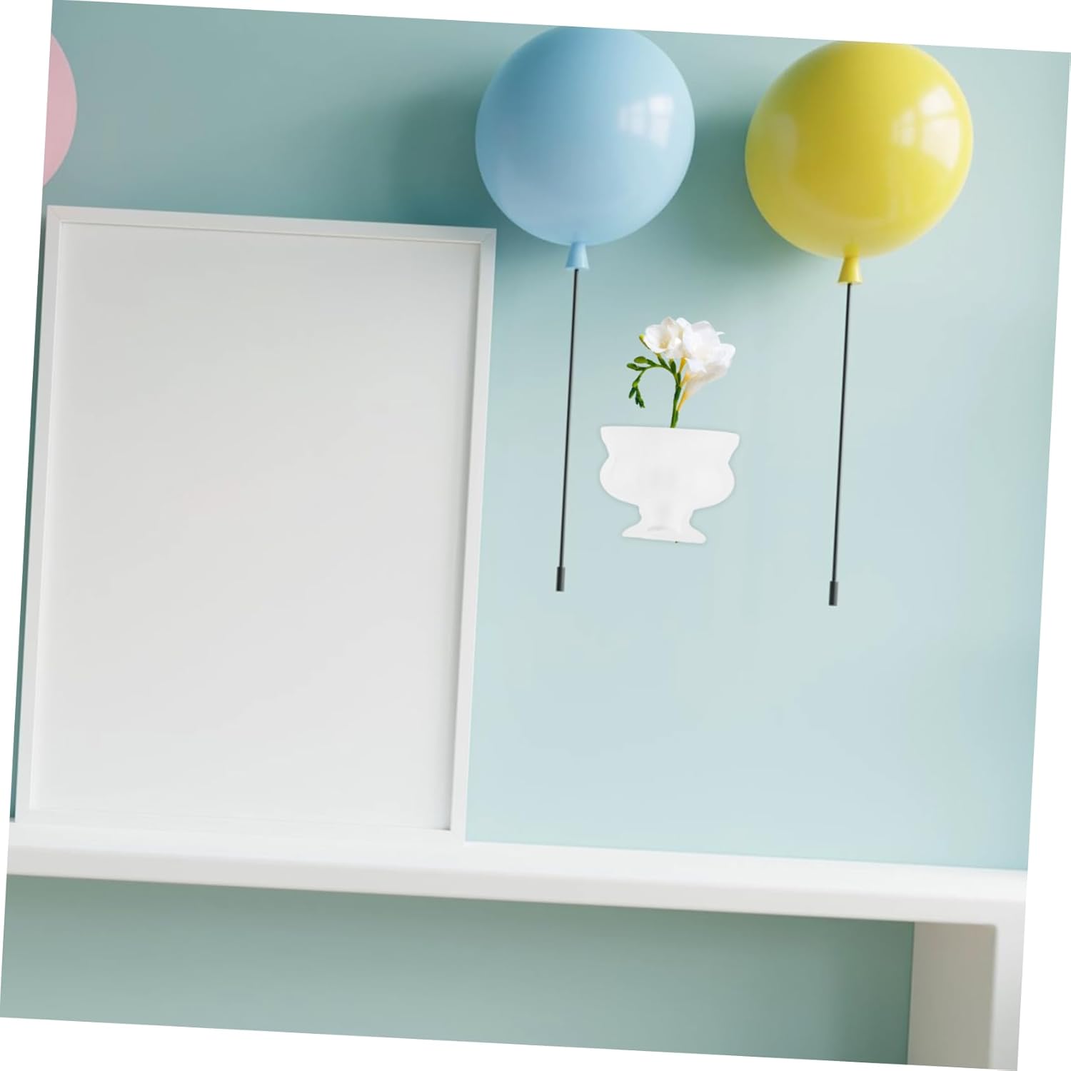 Vintage Half Vase Planter Decorative Flower Vase for Home Decor Retro Pitcher Wide Mouth Decor