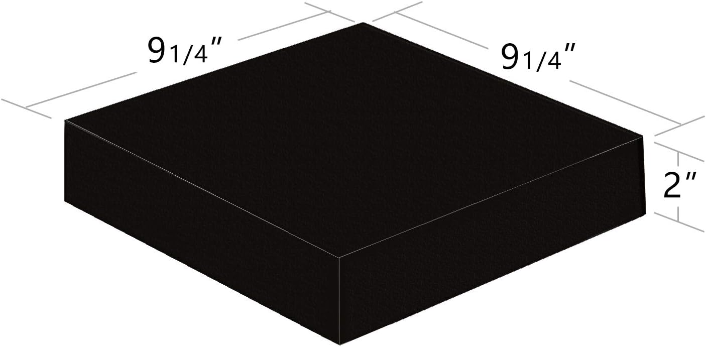 WELLAND 9 14 Inch Black Floating Shelves for Wall