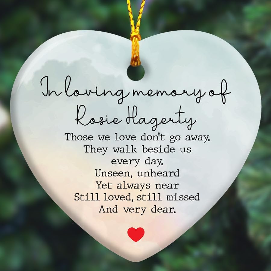 In Loving Memory Ornament - Memorial Gift for Passed Loved Ones