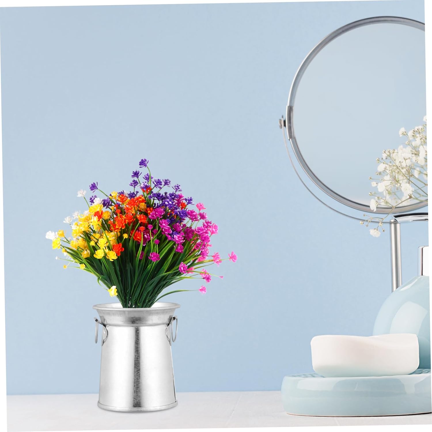 3pcs Rustic Flower Planter Iron Art Vase for Garden Decor