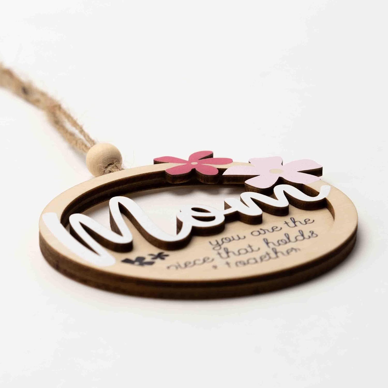 Mom You Are The Piece That Holds Us Together Wooden Ornament