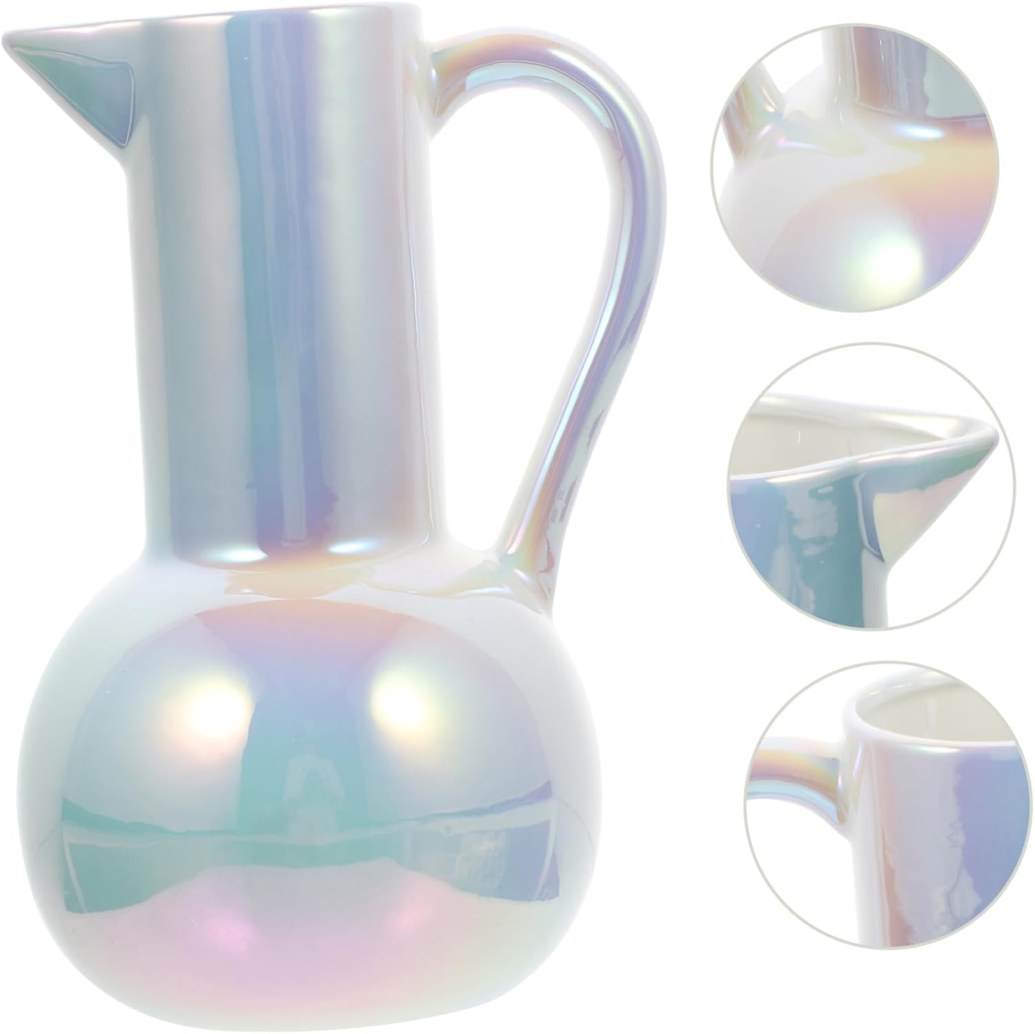 Cute Ceramic Pitcher Vase for Home Decor