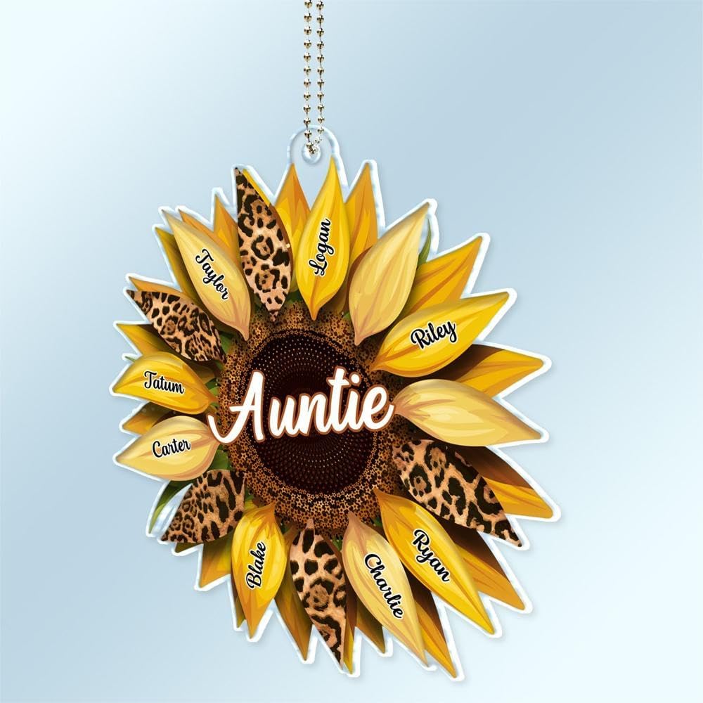 Personalized Car Hanger for Mom Grandma Auntie Nana